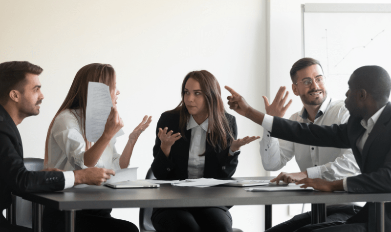 Workplace conflict between several members of team